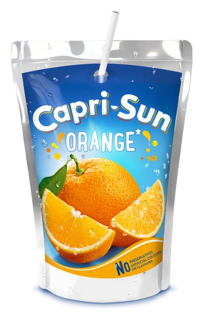 Capri-Sun Orange wholesale juice drink pouches for bulk beverage supply