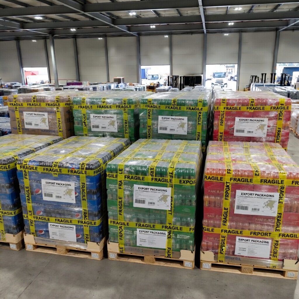 Export packaging for international beverage shipping and wholesale distribution