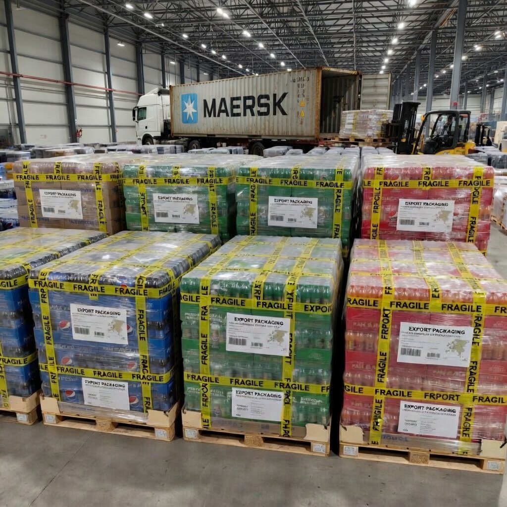 Container shipping for bulk beverage distribution and international logistics